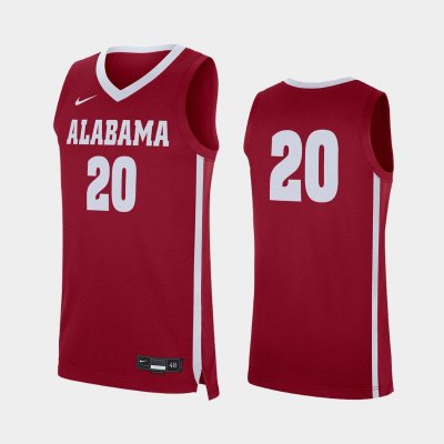 Men's Alabama Crimson Tide #20 Other Crimson Replica NCAA College Basketball Jersey 2403RESB8